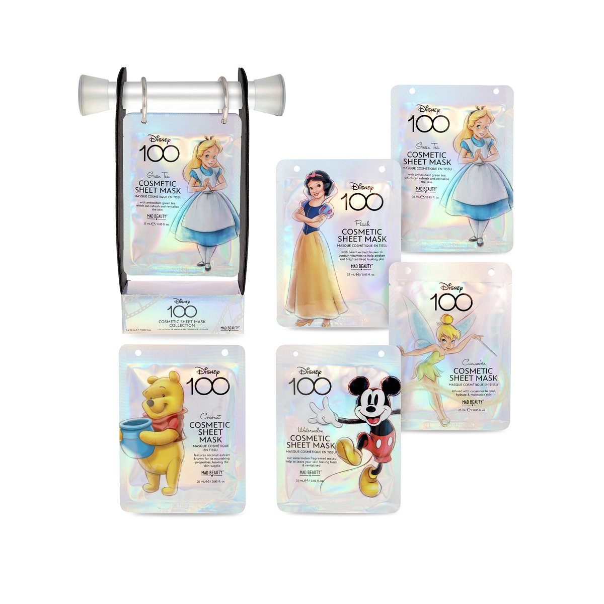 Disney 100 25ml 5pc Face Mask Collection